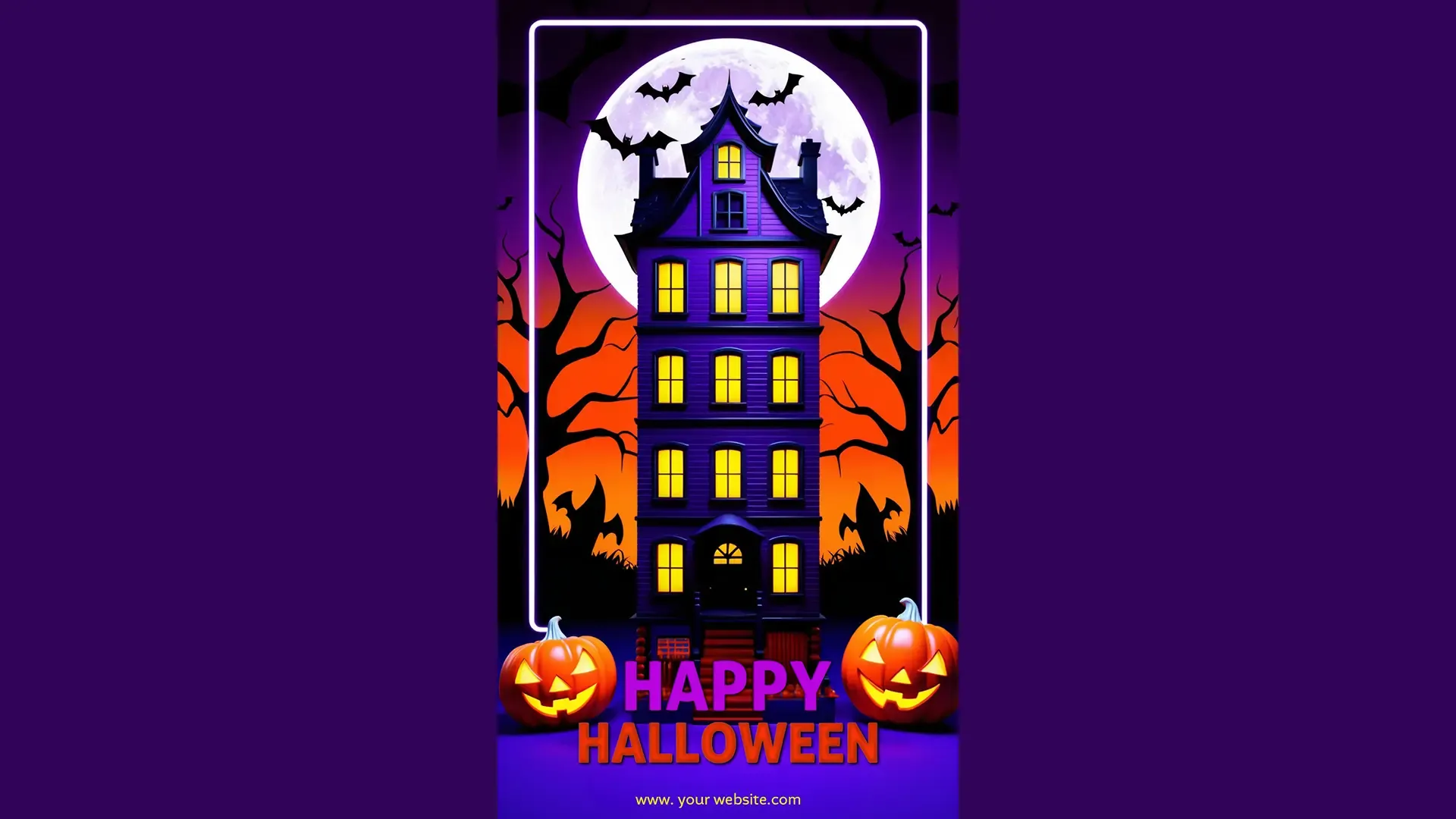 Happy Halloween Night Card Instagram Story